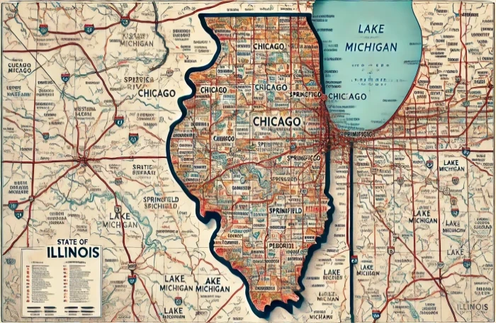  Map of Illinois